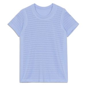 Lululemon Short Sleeve Breeze By *Squad Short Sleeve Shirt Hydrangea Blue